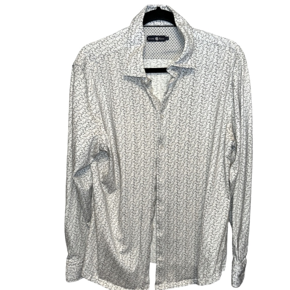 Stone Rose Collared Patterned Shirt - Picture 3 of 6